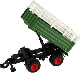 Tractor Zetor cu remorcă — telecomandă, funcționează cu 2 baterii AA