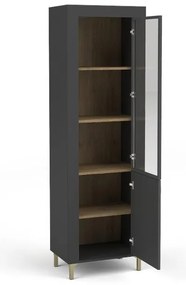 Vitrină Mossana MO3 (negru). 1096828