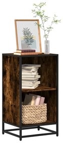 vidaXL Bibliotecă, stejar fumuriu, 40x35x76 cm, lemn prelucrat