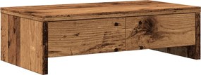 vidaXL Suport monitor cu sertare lemn vechi 50x27x15 cm lemn prelucrat