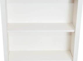 Vitrina mica, L68 25 H98 cm, alb natur antic, lemn masiv