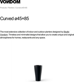 Ghiveci plante design decorativ modern exterior / interior CURVED 45x85cm