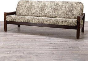 Gaico Huse bielastice MARMO bej 3fotoliu cu manere de lemn (l. 150 - 200 cm)