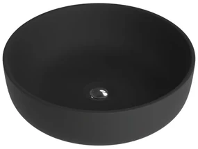 Lavoar pe blat Rune Ulrik rotund 41.5 cm negru mat