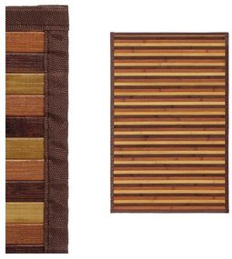 Covor galben muștar/maro din bambus 60x90 cm – Casa Selección