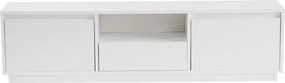 Comoda TV VANGUARD, alb, PAL, 160x30x42 cm