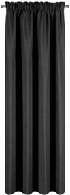 Draperie clasică monocromă de culoare neagră 140 x 270 cm