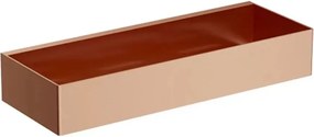 Etajera otel inoxidabil Omnires Uni finisaj cupru periat 30 cm