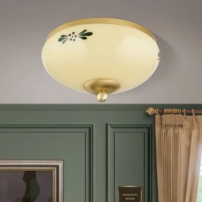 Plafonieră Orion DL 7-672 LANDHAUS 1xE27/60W/230V d. 21 cm alamă/bej