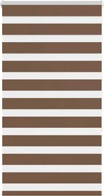 vidaXL Jaluzea tip zebra maro lățime țesătură 75,9 cm poliester