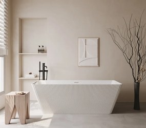 Cada acril freestanding, Alb lucios, 160x75x58 cm, 5038S