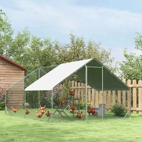 PawHut Bârna din lemn pentru găini, loc de joacă din lemn pentru găini cu leagăn, scară, platformă, 96 x 40 x 71 cm, gri | Aosom Romania