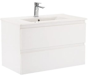 Dulap inferior Vario Forte 80 cu lavoar alb-alb