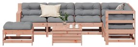 vidaXL Set mobilier de grădină cu perne, 8 piese, lemn masiv douglas