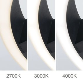 Orion - Plafonieră LED KOLK, 40W, 230V, 2700/3000/4000K, Ø 40 cm, neagră