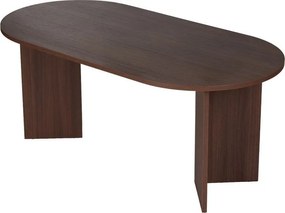 Masă de dining cu aspect de lemn de nuc 89,5x180 cm Sablin – Kalune Design