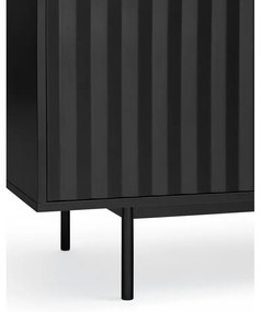 Comodă neagră joasă 211x80 cm Sierra – Teulat