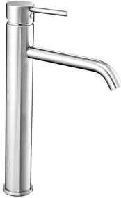 Baterie Lungo silver lucios înaltă - H 28 cm