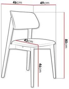 Scaun sufragerie KD 63 (Fag + smaragd) . 1103459