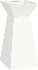 vidaXL Vază pe pilon Alb 35 x 35 x 73 cm