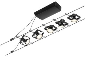 Paulmann 94434 - Set 5x GU5,3/10W spot MAC 230V negru