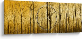 Tablou - Palntație cu pomi (cu ceas) (90x30 cm)