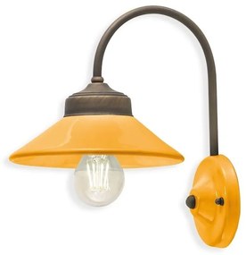 Aplica design retro realizata manual din ceramica si metal COLORS
