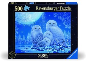 RAVENSBURGER - PUZZLE BUFNITE 500 PIESE LUMINEAZA IN INTUNERIC DESIGN NOU - RAVENSBURGER (RVSPA00479)