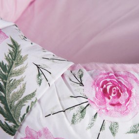 AMY - Suport de dormit Babynest, Reversibil, 70x45 cm, Rose Garden Roz