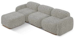 Colțar modular gri (cu colț variabil) Ailani – Makamii