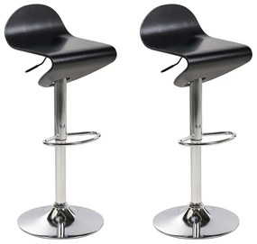 Set 2buc scaune tip bar Livza (negru). 1080971