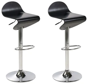 Set 2buc scaune tip bar Livza (negru). 1080971