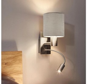 Eglo 96478 - Lampă LED flexibilă PASTERI 1xE27/40W+LED/3,8W taupe