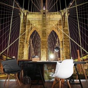 Fototapet - New York City Urban Brooklyn Bridge (152,5x104 cm), în 8 de alte dimensiuni noi