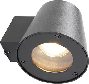 Lampa de perete exterioara moderna neagra IP44 - Skittle