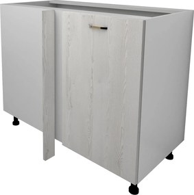 Corp Baza Colt Lecce, Pin Alb/Alb, 98 x 50 x 80 cm