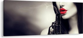Tablou - Femeia misterioasă (120x50 cm)