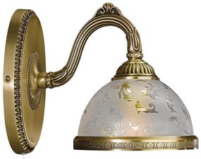 Aplica de perete design clasic din alama si sticla 6202