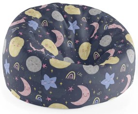 Sac de șezut Cocoon cer pentru copii, colorat