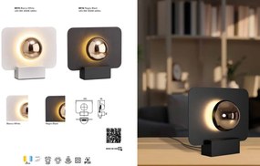 Veioza, Lampa de masa LED design ambiental Alba Black