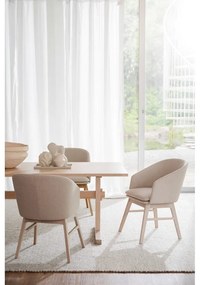 Set de scaune de sufragerie bej 2 buc. tapițat Windham – Rowico