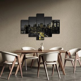 Tablou cu metropolă nocturnă (150x105 cm)