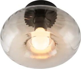 Plafonieră Osram DECOR SMOKE 1xE27/12W/230V Ø28 cm, negru/gri fumuriu