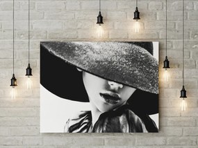 Tablou canvas BW Girl 120x80 cm