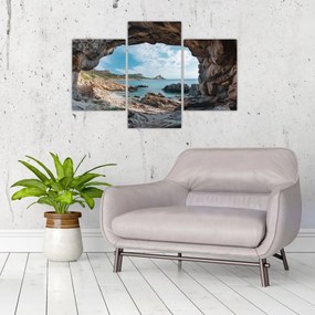 Tablou - Peșteră lângă mare (90x60 cm)