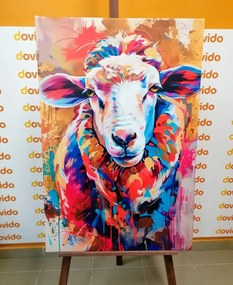 Tablou oaia cu imitația picturii