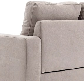 HOMCOM Canapea colțar în material textil de lin, 193 cm formă L, design scandinav pentru living, apartament, spațiu mic, gri deschis | Aosom Romania