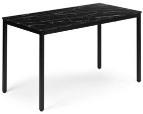 Masă de bucătărie din marmură neagră 120 x 60 cm - masă universală pentru 4-5 persoane