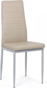 Scaun dining Vera 183, bej, piele ecologica