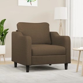 348932 vidaXL Fotoliu canapea, maro, 60 cm, material textil